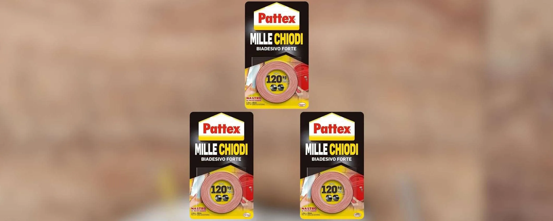 Pattex Mille Chiodi: la scorta di nastro BIADESIVO super RESISTENTE in super sconto (-39%)