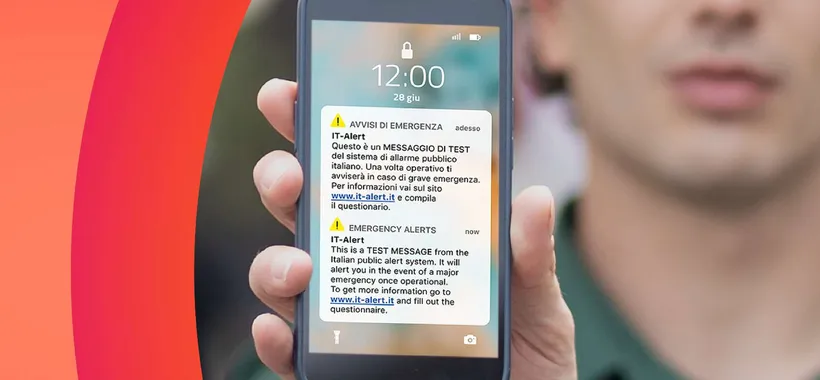IT-alert: oggi nuovi test, non ti spaventare