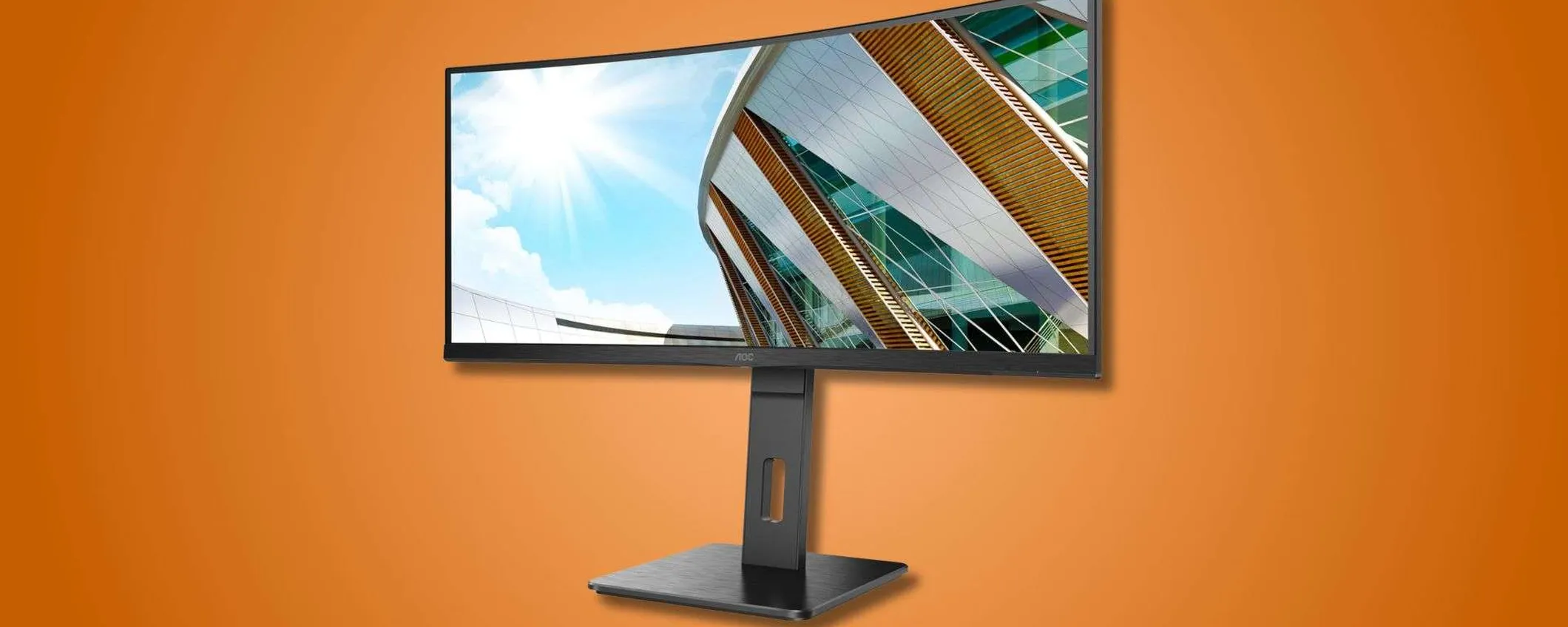 Monitor AOC in offerta a 269,99€: ultrawide da 34