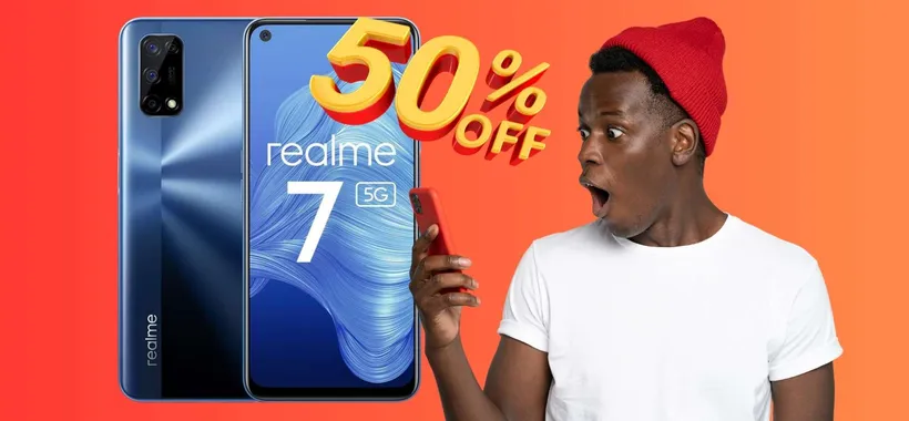Realme 7 5G da 128GB con fotocamera quadrupla a METÀ PREZZO su Amazon