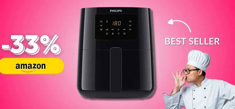 La regina è in sconto: Philips Airfryer 3000 sotto gli 80€ è un regalo