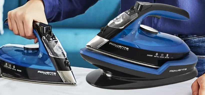 Rowenta sconto SHOCK 57% per l'ASSURDO ferro da stiro WIRELESS (44€)