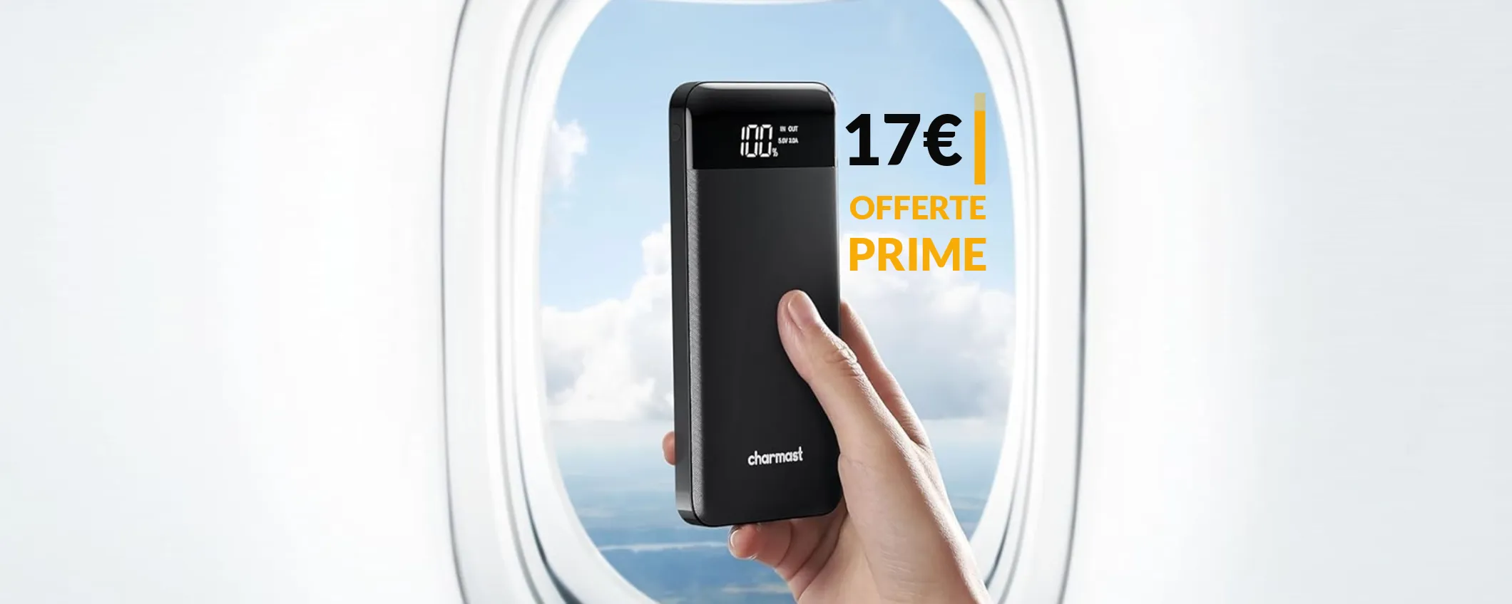 Powerbank MULTIPORTA 10400 mAh: 17€ con le Offerte PRIME