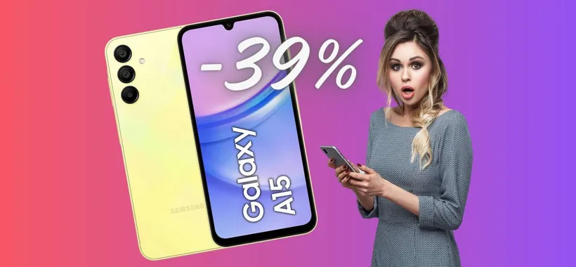 Samsung Galaxy A15 (quasi) al MINIMO STORICO Amazon (-39%)