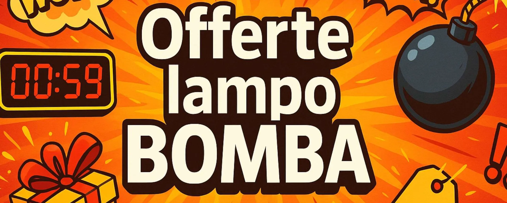 Offerte lampo BOMBA su Amazon per il 17/6: il meglio da 7,99€