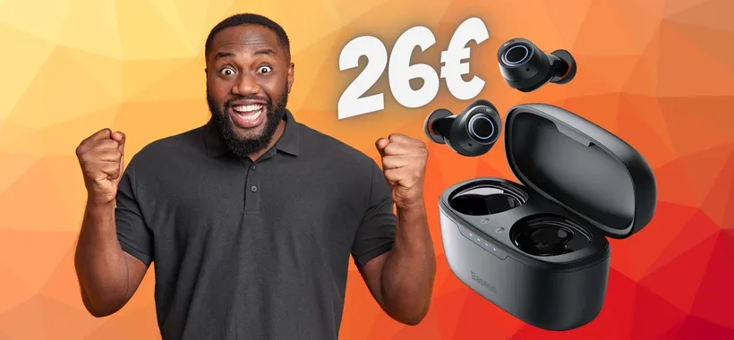Ti bastano 26€ per questi auricolari wireless con 140h di autonomia