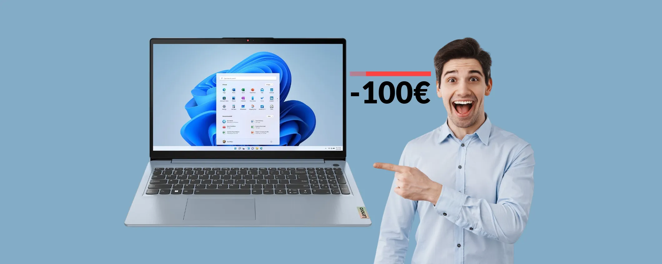 Notebook Lenovo 15,6'' con SSD 1TB e chip i7: SCONTO di 100€