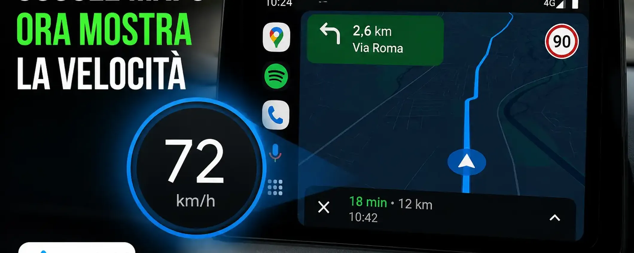 Il tachimetro arriva su Google Maps per Android Auto, ma non per tutti