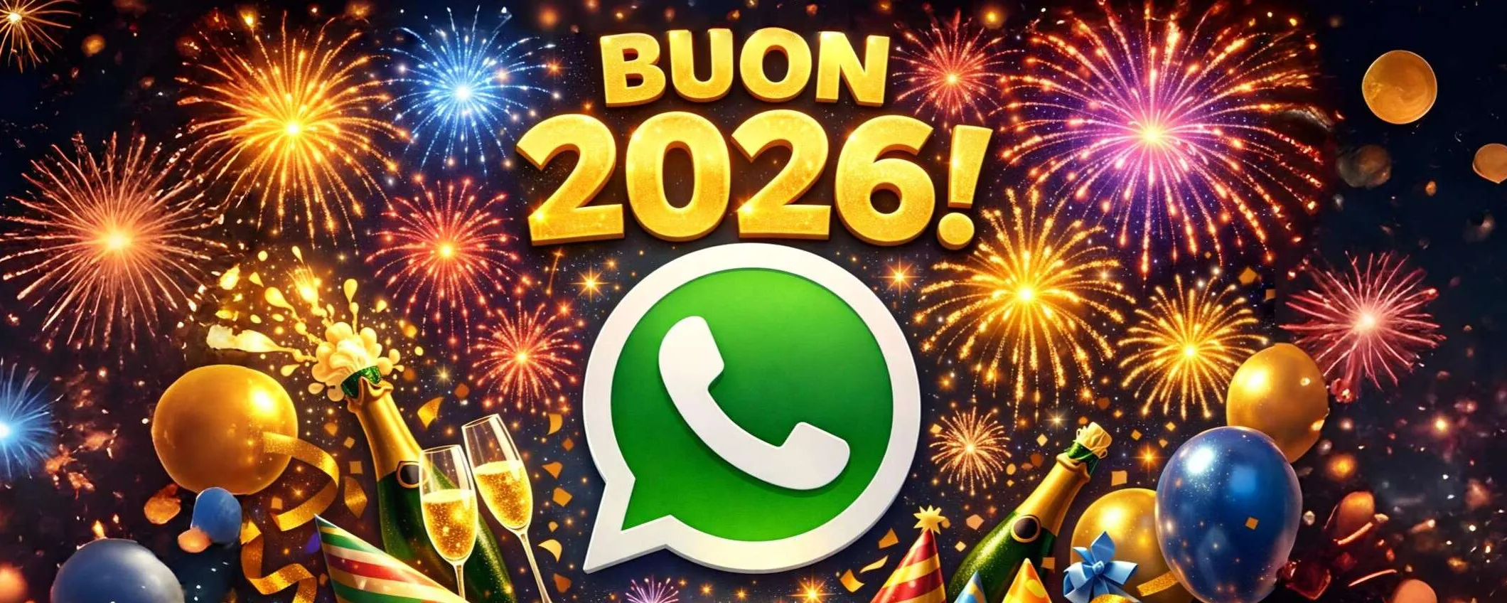Auguri di buon anno: 10 messaggi da inviare su WhatsApp per il 2026