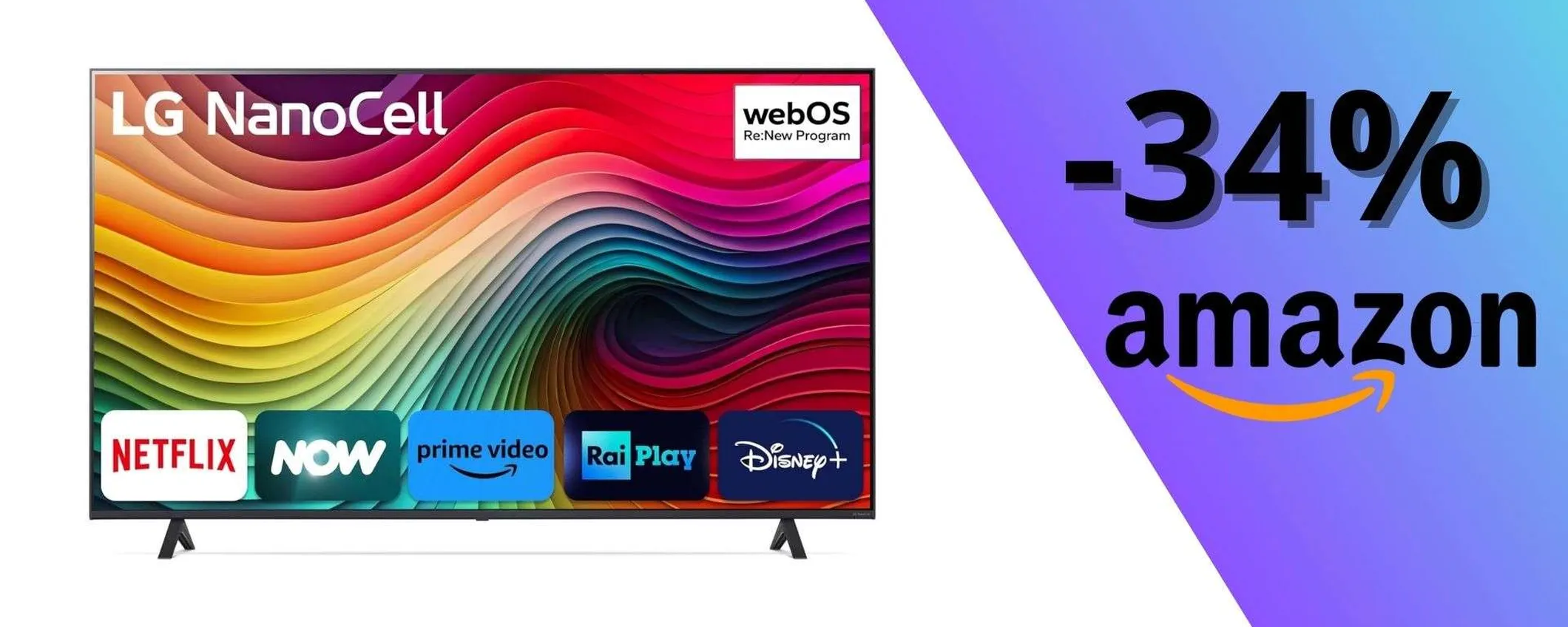 LG NanoCell da 50 pollici, maxi-sconto del 34%: è la TV da comprare oggi