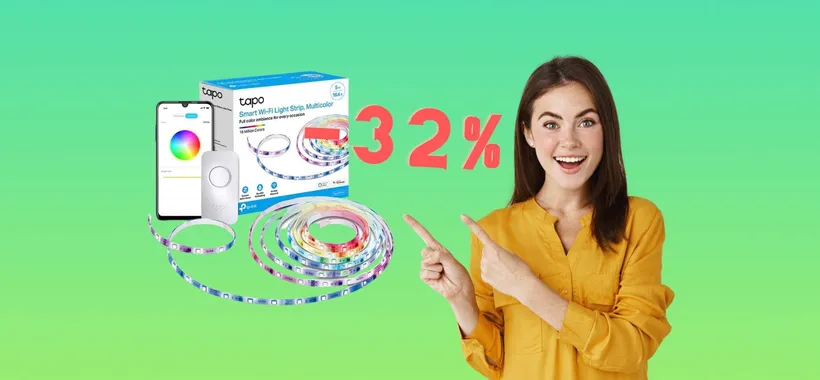 TP-Link: striscia LED WiFi impermeabile che comandi con la voce (-32%)
