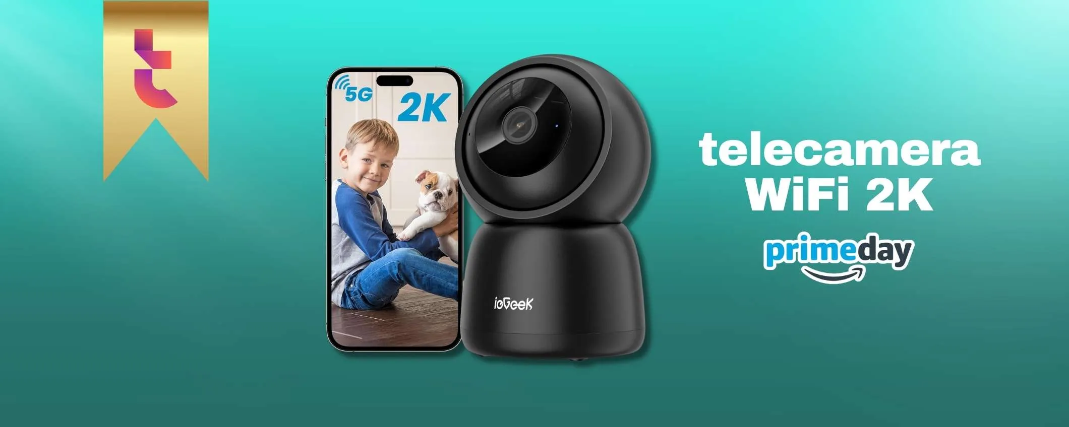 Questa telecamera 2K traccia gli spostamenti e non solo: 22€ su Amazon