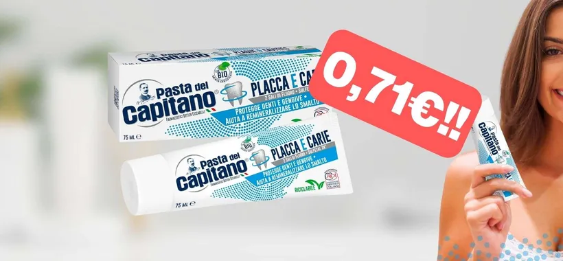 Dentifricio Pasta del Capitano a PREZZO SCORTA su Amazon: solo 71 centesimi!