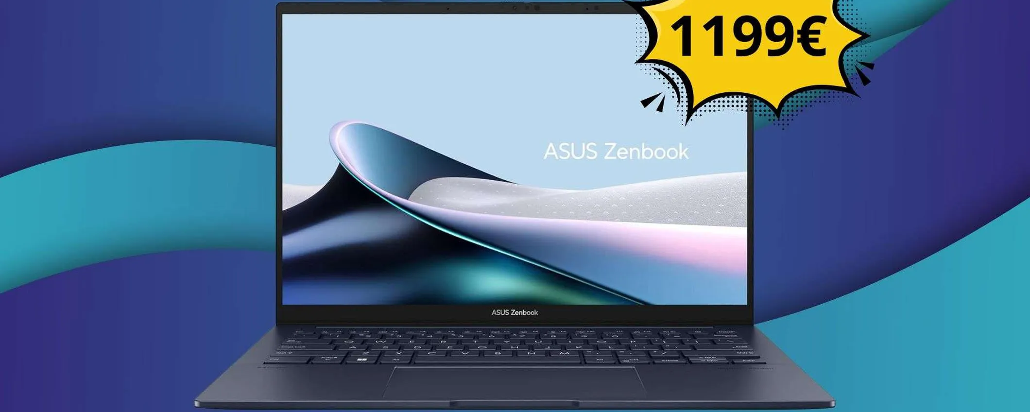 Asus Zenbook 14 OLED, ottimo prezzo: Intel Core Ultra 7 e 16GB di RAM (Amazon)