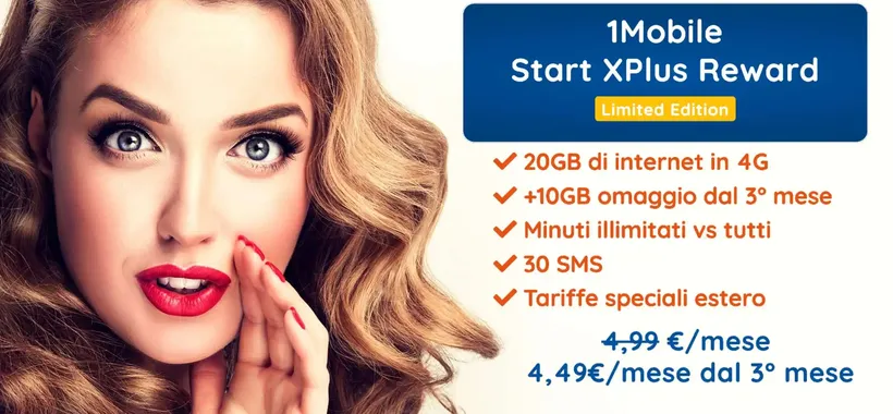 Start XPlus Reward: promo con 30GB a soli 4,49€