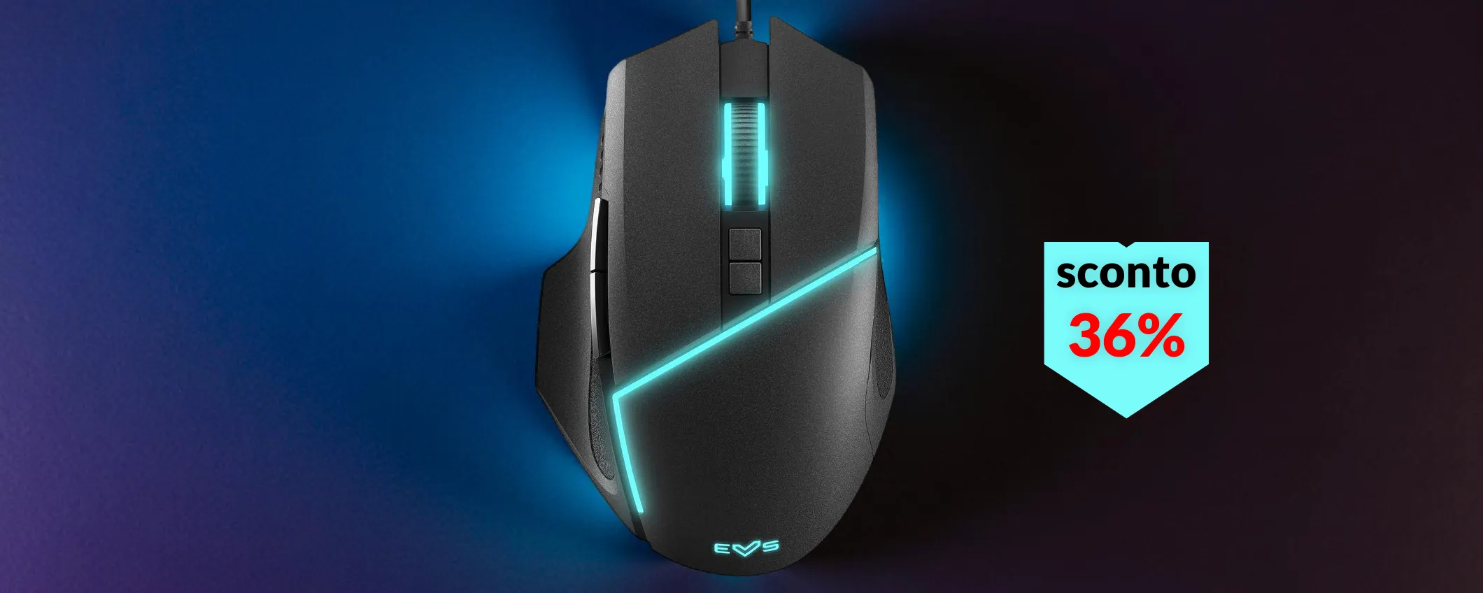 Mouse gaming con luci LED colorate: uno spettacolo per gli occhi a soli 12€