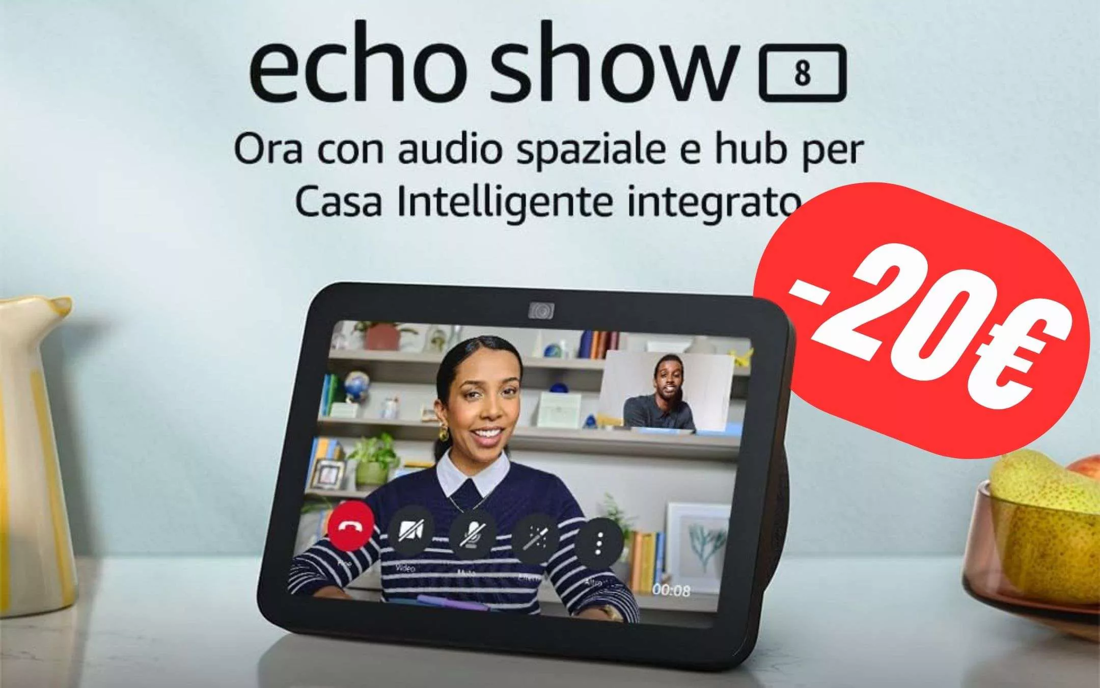 Non solo Alexa: con  Echo Show 8 hai molto di più!