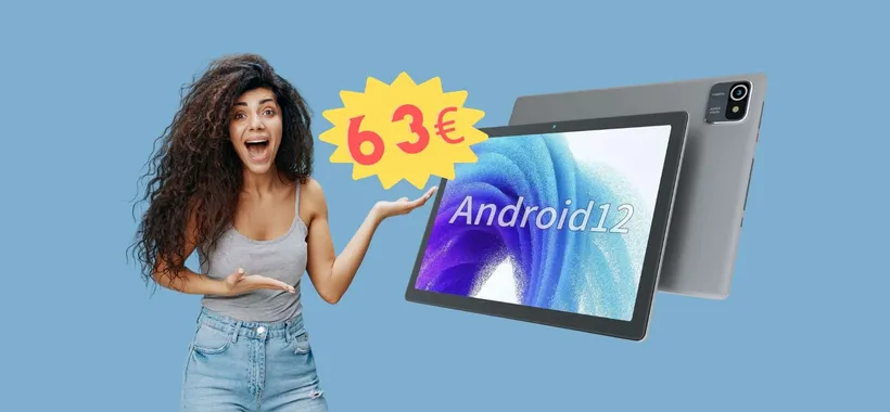 Tablet con Android 12 a un PREZZO RIDICOLO, solo 63€