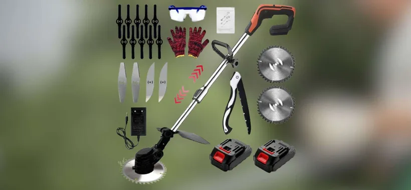 Decespugliatore a 36€ su Amazon: kit con 2 batterie e accessori in OMAGGIO
