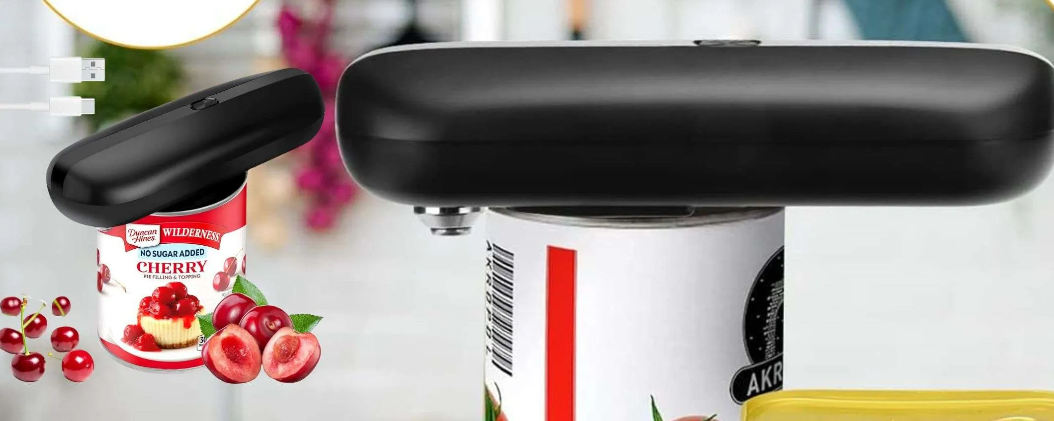 Apriscatole One Touch apriscatole elettrico apriscatole elettrico apribottiglie automatico per barattoli strumento portatile per l'apertura della cucina  15