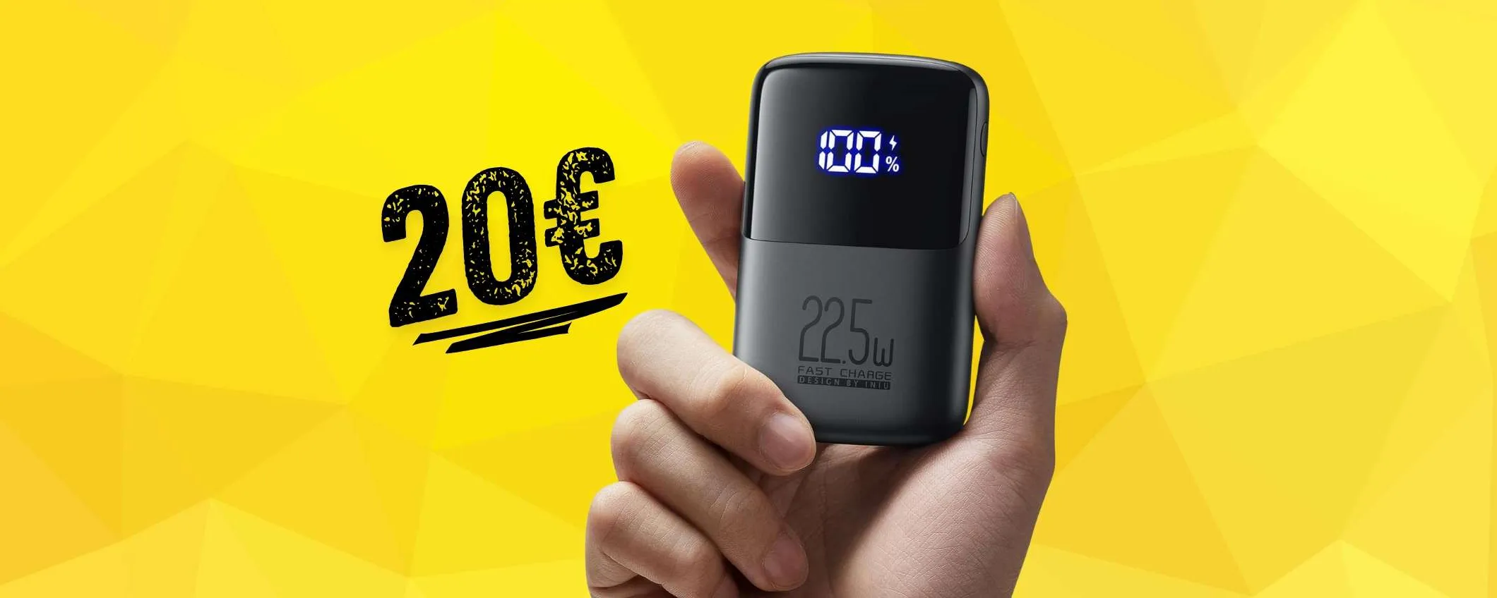 Power Bank minuscolo ma dalla grande potenza e versatilità a soli 20€