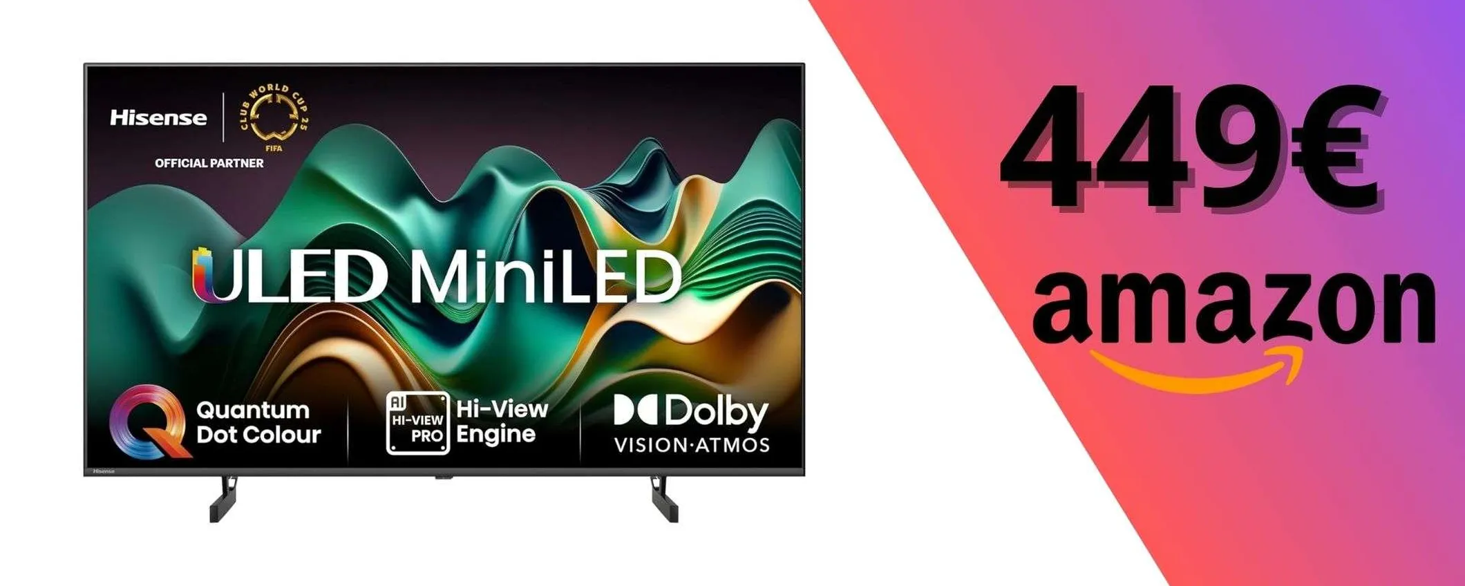Meno di 450€ per questa OTTIMA Smart TV Hisense 4k Ultra HD da 50