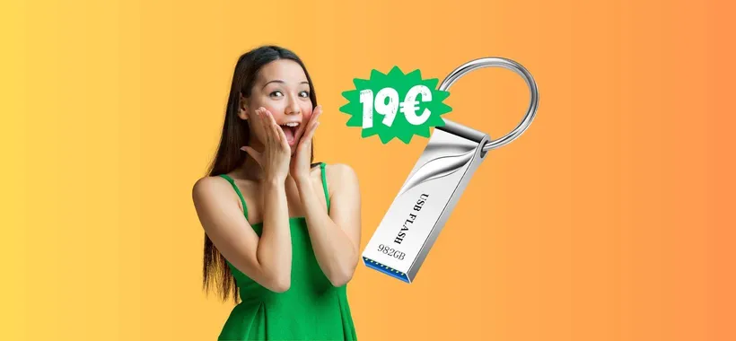Pendrive da 982GB a 19€ è la FOLLE OFFERTA di Amazon