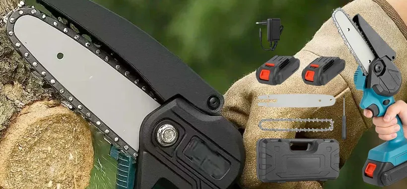 Motosega a 24,49€ con DOPPIA batteria e custodia: affare strepitoso
