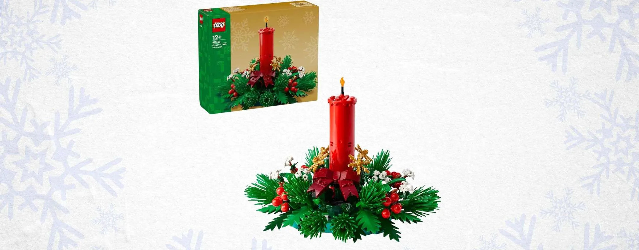 Il tocco di classe per la tavola di Natale: la Candela LEGO è in offerta Amazon
