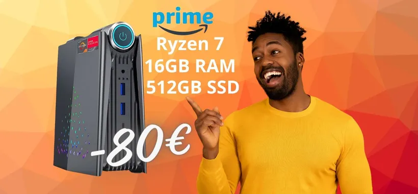 Super OFFERTA per i clienti Prime: mini PC con Ryzen 7 a 80€ in MENO