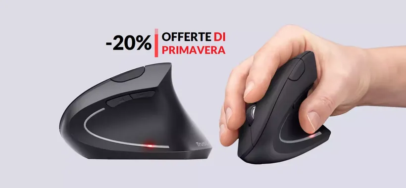 Mouse Wireless VERTICALE: è un SOLLIEVO per il polso (19€)