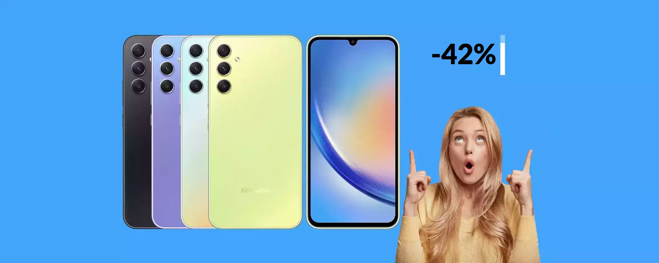 Samsung Galaxy A34 5G: è il MIGLIORE a questo prezzo (-168€)