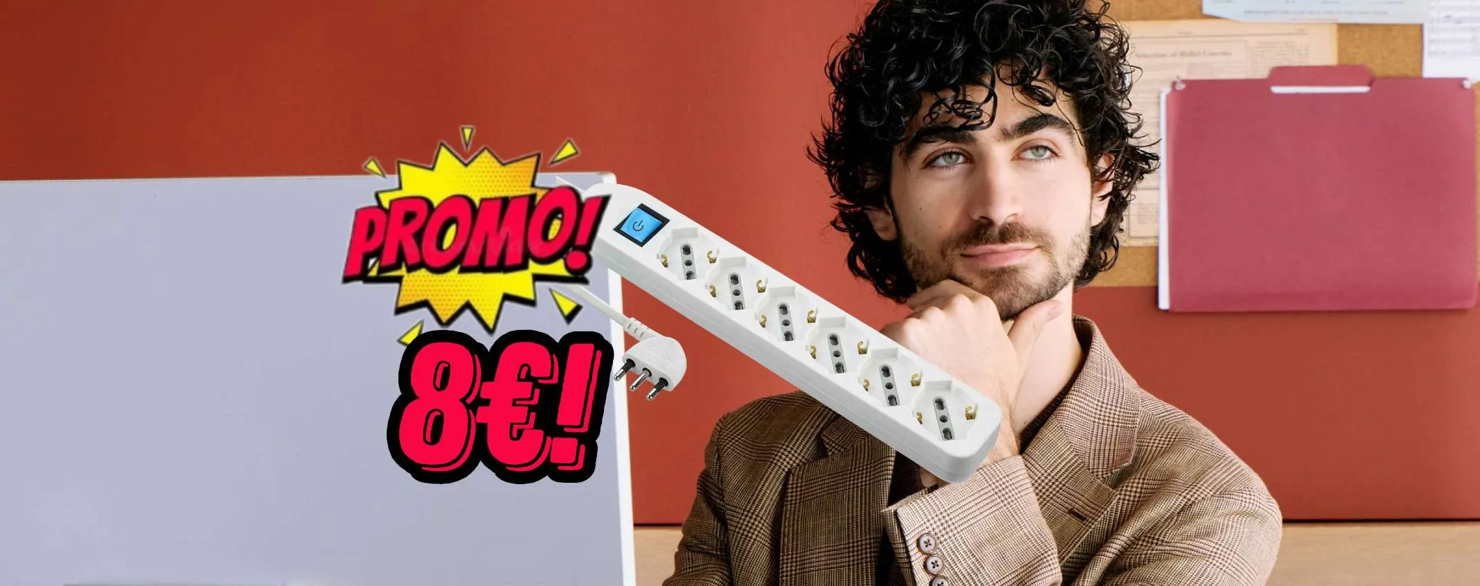 Solo 8€ su Amazon! La multipresa Electraline 6 posti che risolve ogni casino di cavi