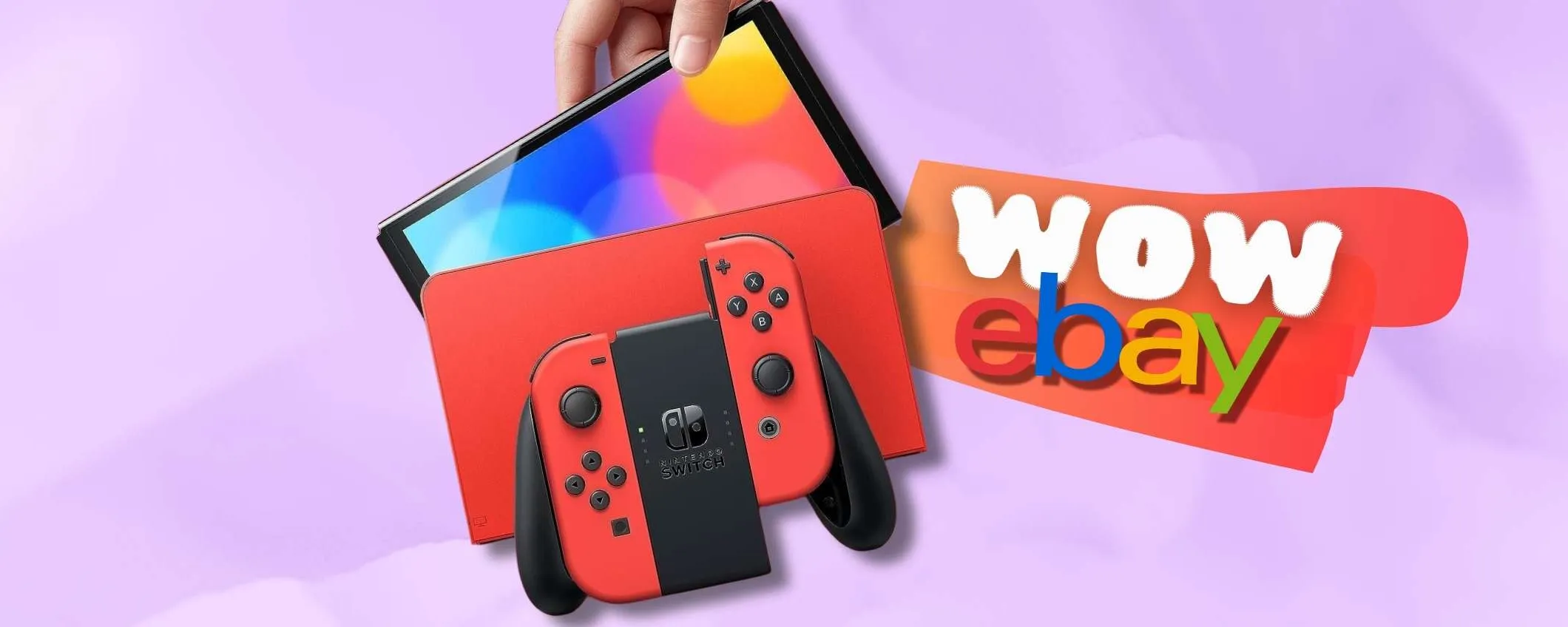 Nintendo Switch OLED in edizione speciale MARIO a prezzo speciale (eBay)