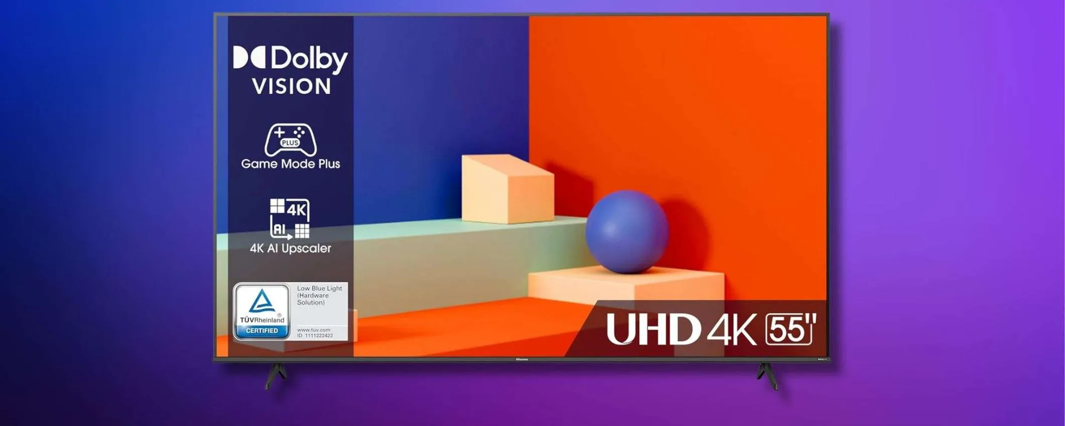 Televisore Hisense 4K UHD da 55