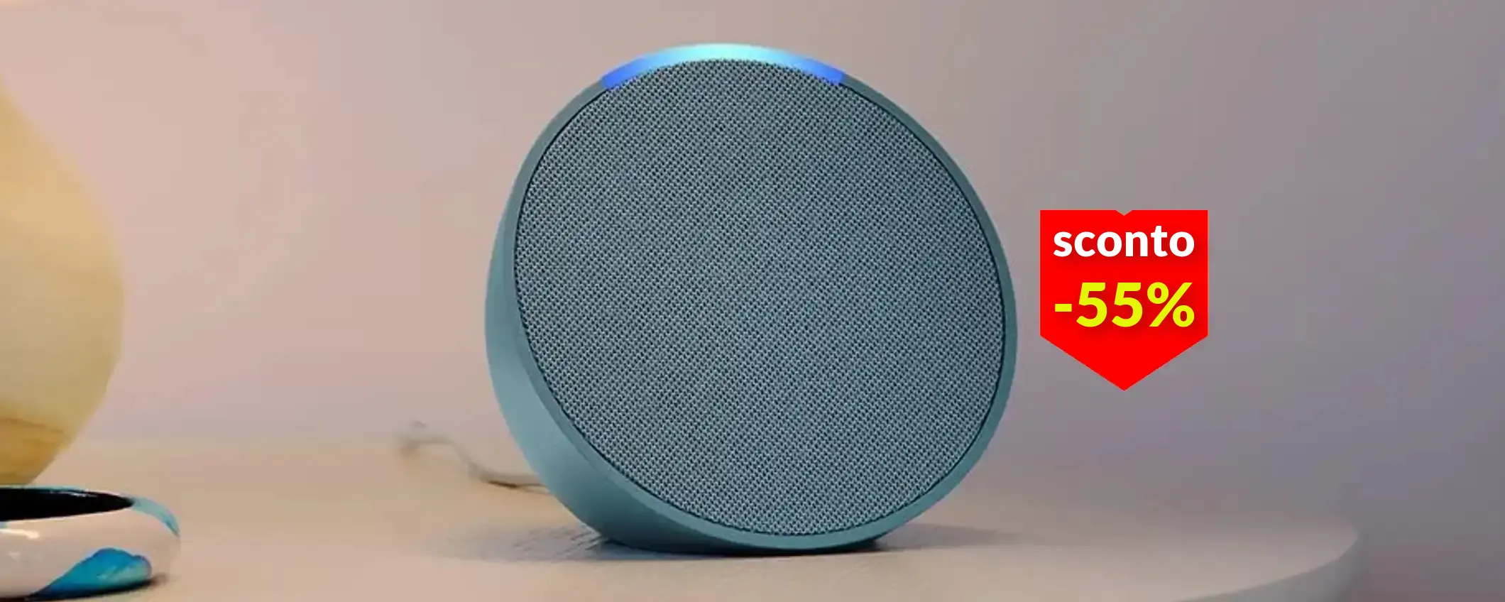 Echo Pop a soli 24€: lo speaker con Alexa a meno di metà prezzo su Amazon