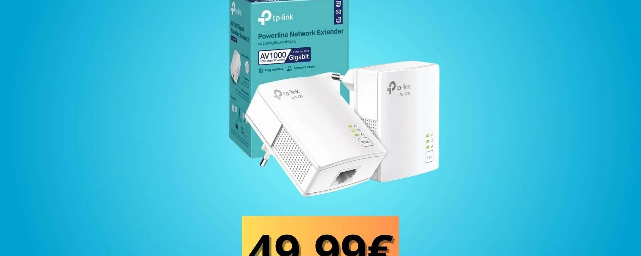 TP Powerline in offerta a meno di 50€: internet passa attraverso la presa elettrica
