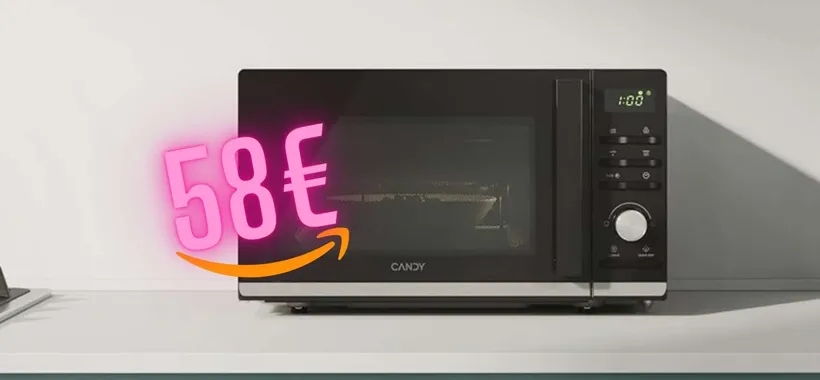 Offerta folle su Amazon per il forno a microonde Candy, ora a soli 58€