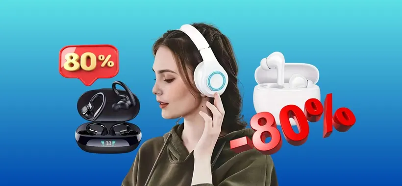 Cuffie e Auricolari fino all'80% di SCONTO su TEMU