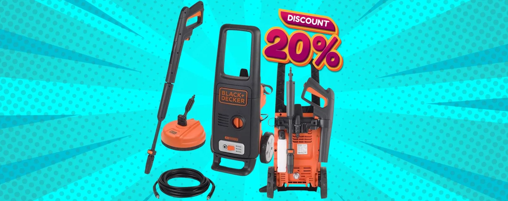 BLACK+DECKER: idropulitrice ad alta pressione tua a soli 87€