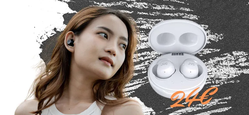 Solo 24€ per gli auricolari wireless JVC dal suono potente e autonomia enorme
