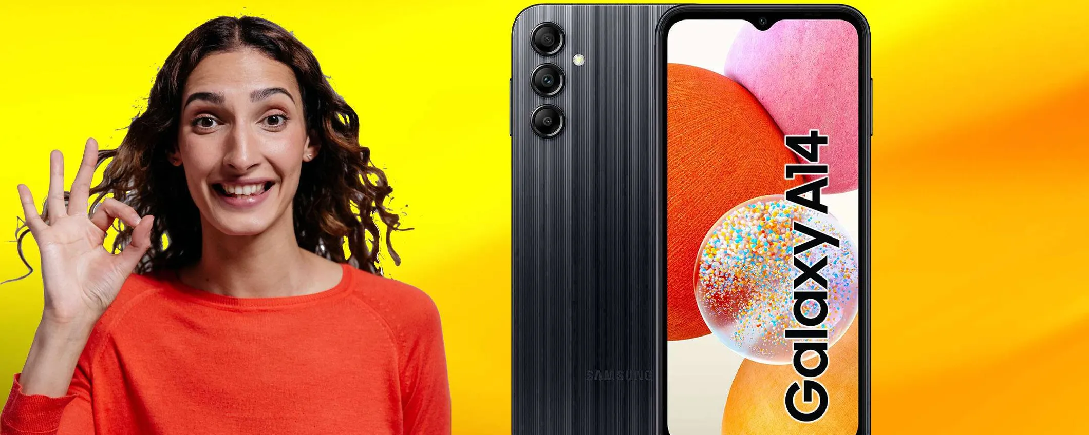 Samsung Galaxy A14: mediogamma da favola, oggi ad un prezzo SUPER su Amazon