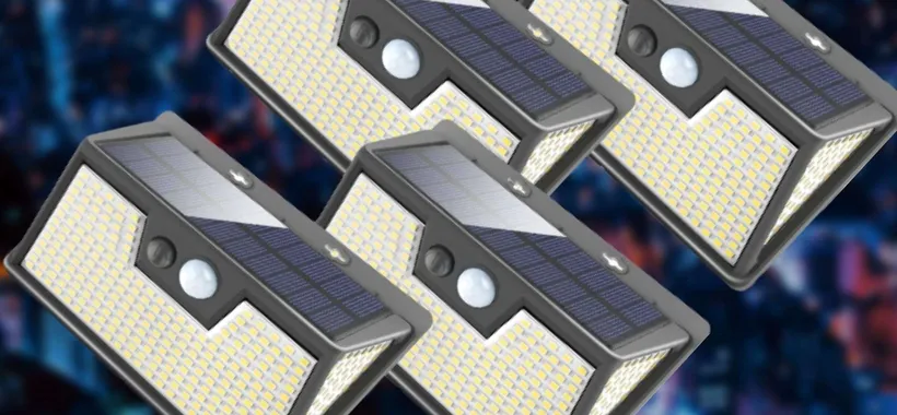 Faro solare potentissimo 320 LED: luce sempre GRATIS da sole (8€)