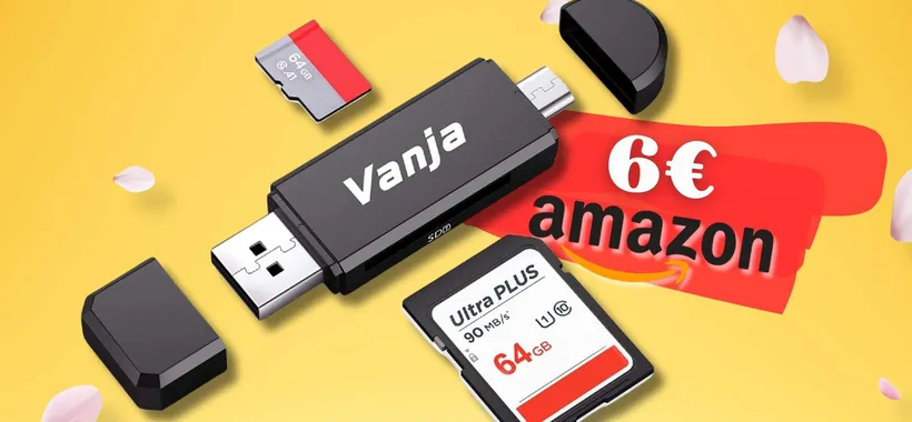 Lettore Schede SD/Micro SD a 6€ è l'affare del giorno, su AMAZON