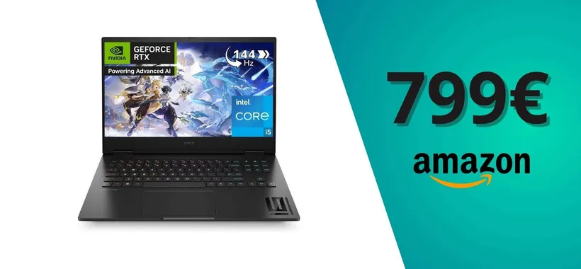 Prestazioni formidabili: il prezzo dell'HP Omen 16 scende sotto gli 800€ (Amazon)