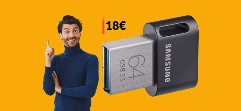 Chiavetta USB Samsung 64GB: velocità ASSURDA in formato MINI