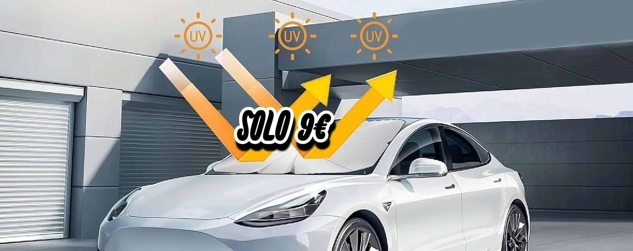 Parasole Pieghevole: proteggi gli interni dell'auto a soli 9€ su eBay