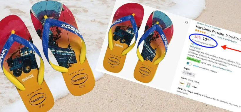 Infradito Havaianas da 10€ su Amazon: sconto fino al 58%, promo IMPREVISTA