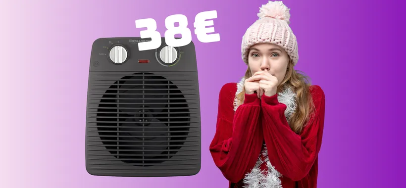 Rowenta Compact Power: stufetta con basso consumo e calore immediato (38€)