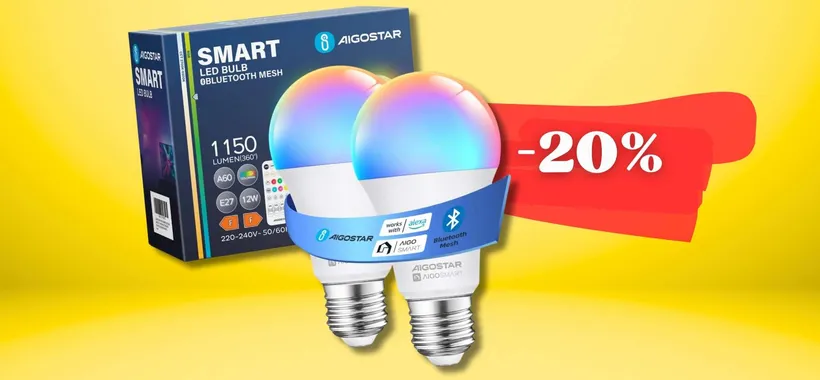 Lampadine SMART colorano casa SUBITO: E27 e compatibili Alexa Google